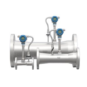 Xoắn ốc nhiệt độ và áp suất lưu lượng kế <span class=keywords><strong>LCD</strong></span> hiển thị tùy chỉnh OEM hỗ trợ biến khu vực đo lưu lượng thép không gỉ - Product Image 1