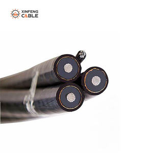 33kv abc pacote aéreo cabo poder transmissão linha 3 + 1 núcleo alumínio condutor PVC XLPE cabo isolado - Product Image 5