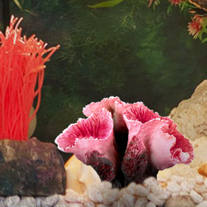 Fundo do aquário decorado com resina coral artificial Recife coral seguro Acessórios vermelhos Aquário de peixes paisagem decorada - Product Image 5