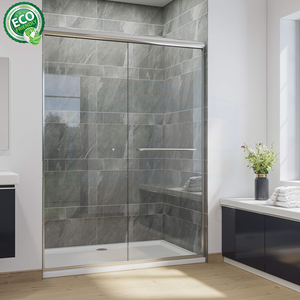 Puerta de Ducha Alcove Negra Mate, Vidrio Certificado SGCC, Herrajes de Acero Inoxidable 304, Alta Resistencia - Product Image 5