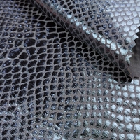 Faible quantité minimale de commande polyester spandex élastique paillettes réfléchissant serpent impression tissu jogging