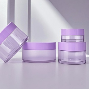 Stock 15g 30g 50g 80g 100g 120g 150g 200g 250g 300g Thick Wall PET <b>Empty</b> Face Cream <b>Jar</b> Custom Logo Body Scrub Container - Product Image 3