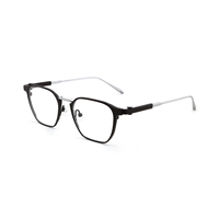 Nuevo Diseño de Monturas Ópticas de Acetato y Metal de Lujo, Monturas de Gafas Cuadradas Vintage al por Mayor
