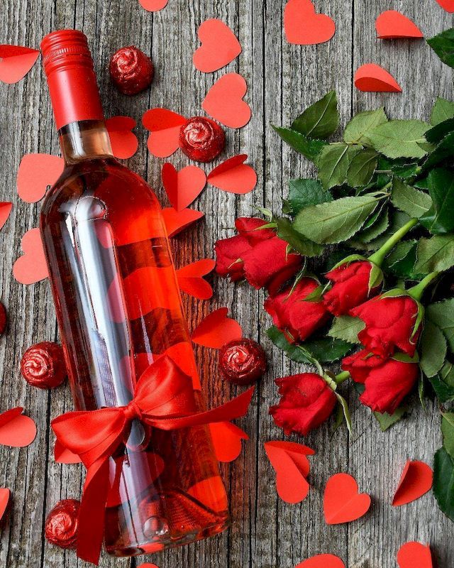 7167 vino tinto rosa roja