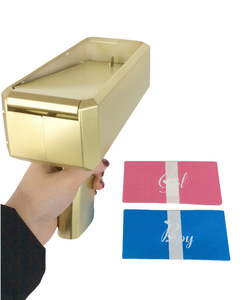 Espray <span class=keywords><strong>de</strong></span> pistola dorado para niños y niñas, papel <span class=keywords><strong>de</strong></span> color, género, fiesta esencial, venta directa <span class=keywords><strong>de</strong></span> fábrica, regalos novedosos - Product Image 2