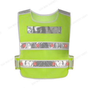 سترة عاكسة مخصصة للمهندسين وعمال البناء مع شعار وإضاءة LED عالية الجودة - Product Image 2