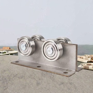 Diseño moderno de alta resistencia 4 ruedas de <span class=keywords><strong>carro</strong></span> Componentes de puerta corredera en voladizo de acero inoxidable <span class=keywords><strong>para</strong></span> 4 rodillos de ventana de puerta de coche <span class=keywords><strong>para</strong></span> - Product Image 3