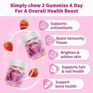 Gomitas Multivitamínicas para Adultos con Glutatión y Colágeno para Aclarar la Piel, 2 Gomitas Diarias, Botella de 60 Unidades, Gran Venta - Product Image 2
