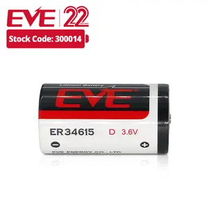 EVE ER34615 D Größe Batterie 3,6 V 19000mAh Hoch leistungs batterie für Taschenlampen Lithium batterie