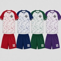 Maillot de football sublimation imprimé marbre club EURO 26/27, manches courtes raglan OEM, 100% polyester, logo personnalisé, faible MOQ