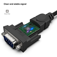 Cable Adaptador USB a Serial BENFEI de 1.8 Metros, USB a RS-232 Macho de 9 Pines DB9 con Cubierta de PVC, para Escáner y Computadora, Chipset Prolific