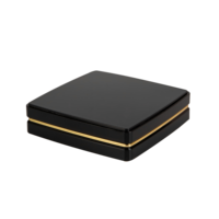 H0419 Boîtier vide carré noir pour poudre compacte, emballage cosmétique pour poudre pressée et blush, couleur nude, prix