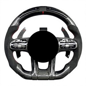 Volante Personalizado de Fibra de Carbono Real para Mercedes-Benz AMG A35 A45 C43 C63 E53 E63 GLC63 GT 2019 2020 2021 <span class=keywords><strong>2022</strong></span> 2023 - Product Image 4