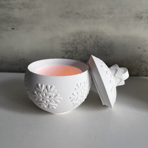 Early Riser Grand et petit globe de neige bougie tasse <span class=keywords><strong>moule</strong></span> en silicone décoration de noël bougie pot plâtre ciment <span class=keywords><strong>moule</strong></span> - Product Image 4