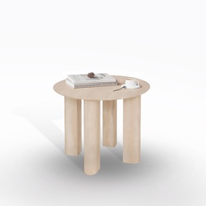 MESA DE CENTRO ANAYA, 50.5X43.5 CM, EFECTO TRAVERTINO NATURAL - Product Image 1