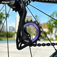 CYCLAMI 18T Poulie de guidage creuse excentrique grande 12S avec roulement en céramique en alliage d'aluminium 28g pour dérailleur arrière de vélo