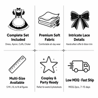Disfraz de Sirvienta Japonesa Personalizado de Alta Calidad, Vestido Lolita OEM ODM, Traje de Cosplay de Marca Privada, Uniforme de Anime de Talla Grande