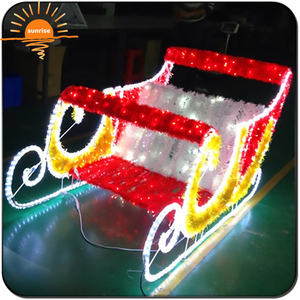 Trineo DE LUZ DE Navidad para decoración de vacaciones personalizado al aire libre impermeable trineo de luz de Navidad regalo de Navidad de lujo - Product Image 6