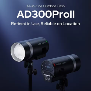 Flash sans fil <span class=keywords><strong>Godox</strong></span> <span class=keywords><strong>AD300Pro</strong></span> II 300W TTL HSS 2800K-6000K 2.4G compatible avec Canon Nikon Sony Fuji Leica Pentax - Product Image 2