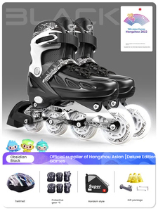 Patines en Línea con Luces Intermitentes para Principiantes y Profesionales, Patines en Línea para Niños y Niñas, con Luces Completas, Ajustables, de Una Sola <span class=keywords><strong>Fila</strong></span> de Ruedas - Product Image 6