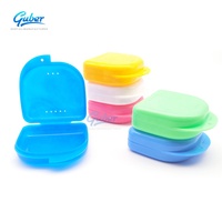 Boîte à dents personnalisée Guber, boîte de rangement pour prothèses dentaires colorées, boîte de maintien orthodontique en plastique PP certifiée CE