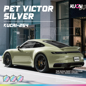 Film de protection automobile PET Victor Silver, film vinyle pour voiture, rouleau de papier métallique brillant avec canaux de libération d'air, film de protection pour voiture - Product Image 2