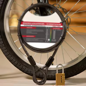 Candado de Cable para Bicicleta de Seguridad Reforzado para Ciclismo al Aire Libre, Longitud Personalizada, <span class=keywords><strong>Antirrobo</strong></span>, de Acero, Tipo U para Motocicleta - Product Image 6