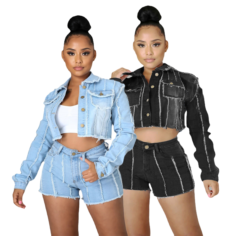 Denim Shorts Set Factories at Alibaba 