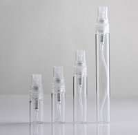 Flacon de brouillard de voyage vaporisateur de parfum avec logo personnalisé mini échantillon testeur de flacons de parfum en verre avec boîte à cartes
