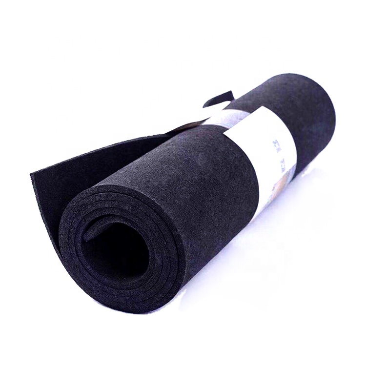 Rubber Hair Band Roll Floor Rubber Sheet Best Selling SBR Black Floor for Gym Wholesale Graphic Design Modern Hotel