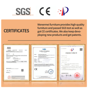 ชุดห้องนอนที่ทันสมัยเตียงหนังสีดำกรอบเตียงคู่พร้อมลิ้นชักยกแก๊ส - Product Image 6