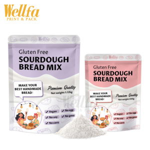 Emballage de <span class=keywords><strong>farine</strong></span> de qualité alimentaire réutilisable sur pied personnalisé 100g 250g 500g 1kg Étanche à l'humidité Sans <span class=keywords><strong>gluten</strong></span> Mélange de pâte à pain au levain en poudre Sac - Product Image 4