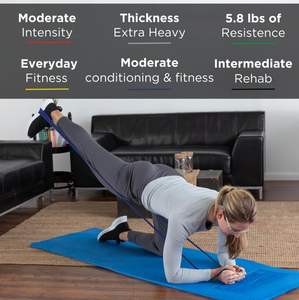 Bandes de Résistance Noires Spéciales Ultra-Élastiques pour Exercices du Haut et du Bas du Corps, Renforcement du Core, Thérapie Physique, Pilates et Rééducation - Product Image 4