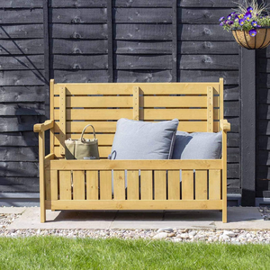 Haute qualité écologique facile à assembler en <span class=keywords><strong>bois</strong></span> jardin extérieur banc stockage animal en peluche siège <span class=keywords><strong>coffre</strong></span> avec rangement - Product Image 3