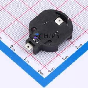 BS-13-B5BK001 Button & Strip Battery Connector SMD Connector Battery Holder CR2032 Stainless Steel Tin - Product Image 2