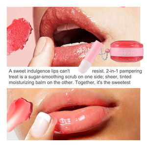 Masques à lèvres hydratants végétaliens de marque privée avec applicateur 2 en <span class=keywords><strong>1</strong></span> Gommage au sucre lisse et masque réparateur pour les lèvres - Product Image 4