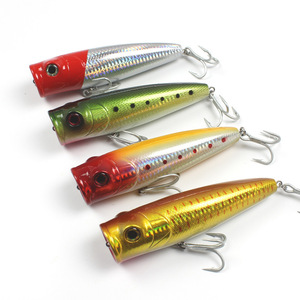 Leurre Popper Topwater 13cm 60g avec 4 hameçons triples ultra-résistants, longue portée, pour la pêche au gros (GT, thon, poisson-roi, <span class=keywords><strong>barracuda</strong></span>) - Product Image 2
