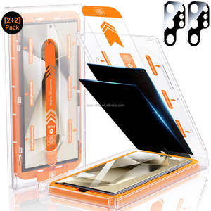 4 Packs de protection complète de l'objectif de l'appareil photo en verre trempé avec applicateur facile pour Samsung S24Ultra Plus - Product Image 1