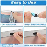Penutup Webcam Laptop Tablet PC Plastik Geser Pengaman Kamera dengan Logo Kustom Grosir