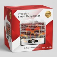 RVS Voedseldehydrator met meerdere lagen, voor jerky, fruit, groenten en kruiden, RoHS LFGB goedgekeurd, huishoudelijke dehydrator
