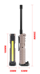 Яркая птица складной магнитный COB рабочий свет 310lm USB Перезаряжаемый светодиодный инспекционный фонарик с крюком для ремонта автомобиля Аварийный - Product Image 6