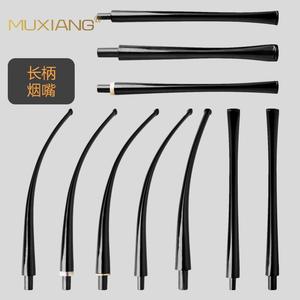 MUXIANG Wood Pipe Mouthpiece Long Straight Reusable Acrylic Smoking Accessory - Product Image 5