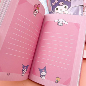 Quaderno con Copertina Rigida in Stile Giapponese, Simpatico Design Kuromi con Orecchie Grandi, Formato 32K A5, Diario con Pagine Interne Colorate, Regalo - Product Image 3