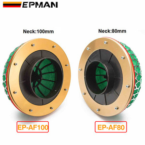 <span class=keywords><strong>Filtre</strong></span> <span class=keywords><strong>à</strong></span> <span class=keywords><strong>air</strong></span> conique universel EPMAN 80 mm/100 mm <span class=keywords><strong>à</strong></span> haut débit avec <span class=keywords><strong>mousse</strong></span> 3 couches, kit d'admission performant lavable pour tuning automobile EP-AF80 - Product Image 2