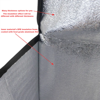 Sac isotherme personnalisé avec logo, carré, pour la livraison de nourriture à emporter, la bière, le déjeuner, grand sac de pique-nique, imperméable, blanc, sacs isothermes