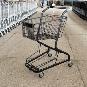 SMT Offre Spéciale chariot à double couche épicerie chariots et chariots à provisions à 2 niveaux camion de gestion domestique de style européen - Product Image 5