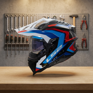 MX701 LS2 Explorer Casco Integrale in Carbonio Enduro Hull Frontier II Design Grafico Nuova Condizione Macchina per Intaglio - Product Image 3