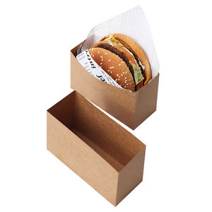 Bolsa de Papel Kraft Desechable para Llevar, Resistente al Aceite, para Hamburguesas, Sándwiches y Huevos Fritos, Caja para Empacar Pan, Estilo Chino - Product Image 5