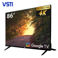 Televisor VSTI de 86 Pulgadas con Google TV Ultra HD, Smart TV LED con Android 4K Ultra HD, Variedad de Tamaños Incluidos