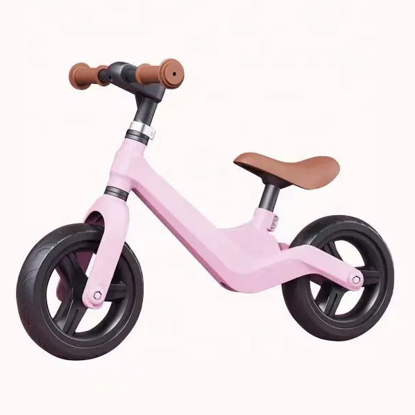 จักรยานมินิเด็ก 8 นิ้ว สกู๊ตเตอร์เด็ก จักรยานทรงตัวสีชมพู ไม่มีจักรยานเหยียบ สําหรับเด็กอายุ 2 ขวบ